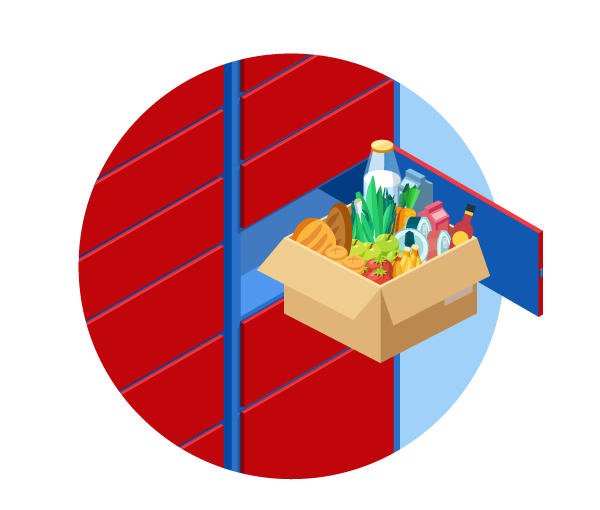 Intero supermercato locker