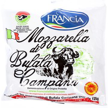 Francia Mozzarella Bufala Dop Gr 125x3