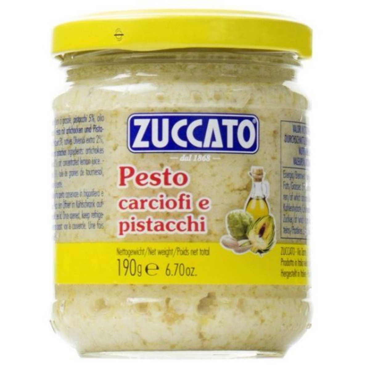 PESTO CARCIOFI PISTACCHIO ZUCCATO GR.190 secondo Iper Tosano