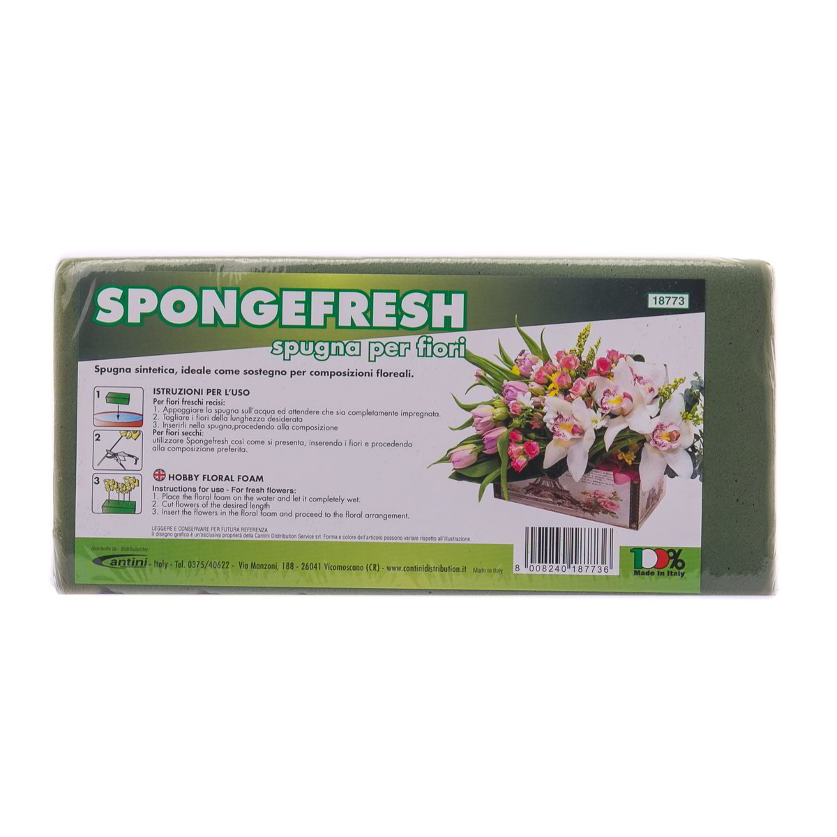 Spugna Per Fiori Armastuse - 4 Pezzi Bianchi 40x5cm Per Composizioni Floreali E Matrimoni - Foto 7