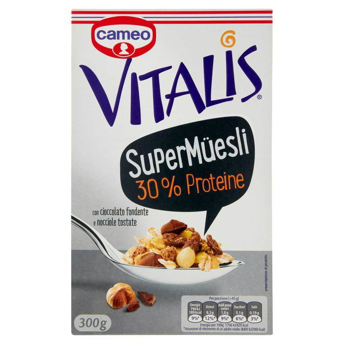 MUESLI HIGH PROTEIN GR.300 CAMEO PANEANGELI GR.300