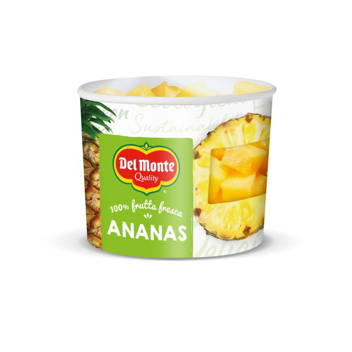 ANANAS CUBETTI PAPER CUP DEL MONTE GR. 400 - l'ecommerce secondo Iper ...