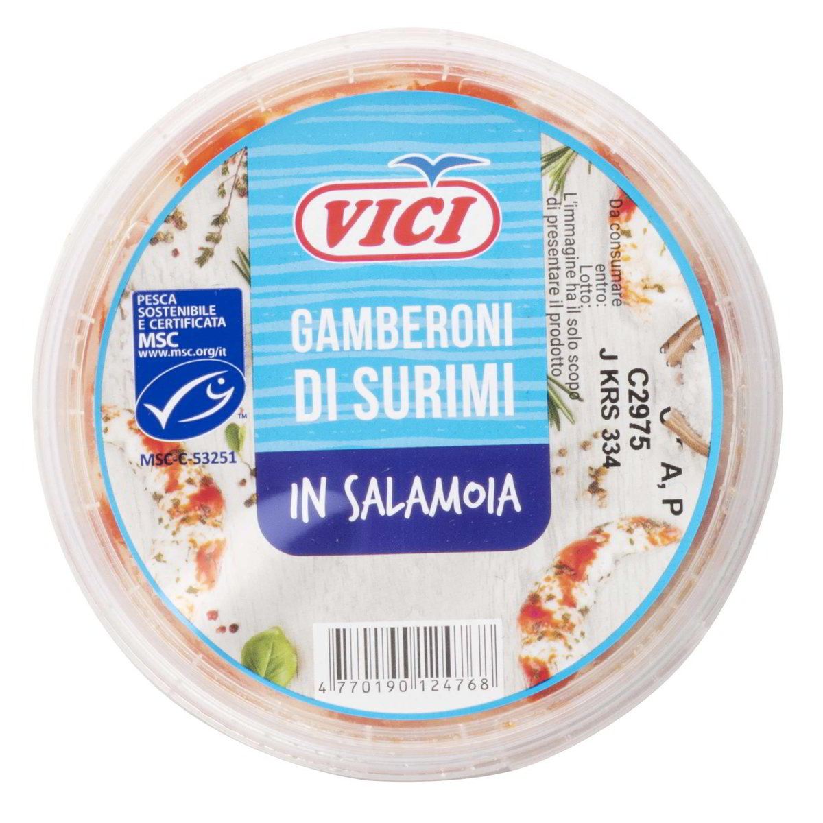 GAMBERONI DI SURIMI IN SALAMOIA VICIUNAI GR. 320 secondo