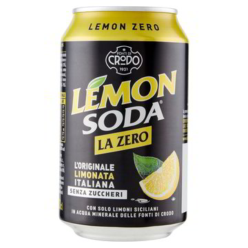 thumbnail: 12x Lemonsoda Zero PET Fles 1L – Italiaanse Citroenlimonade Zonder Suiker – Met Mineraalwater Uit Crodo-bronnen