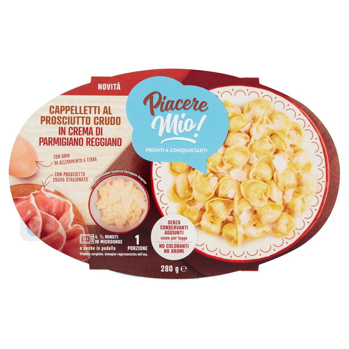 CAPPELLETTI AL PROSCIUTTO CRUDO PIACERE MIO GR. 280