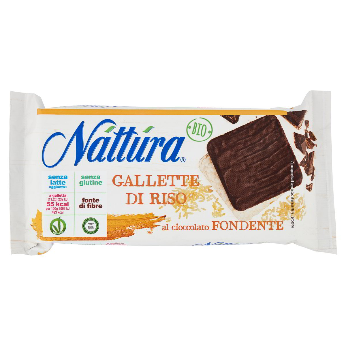 GALLETTE DI RISO CON CIOCCOLATO FONDENTE NÁTTÚRA GR. 90 - l'ecommerce ...