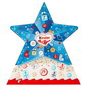 Kinder Calendario Avvento Stella 149g - 24 Sorprese Per Bambini