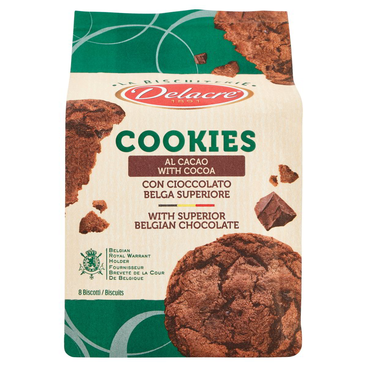 DELACRE COOKIES DOPPIO CIOCCOLATO FERRERO GR.150 secondo