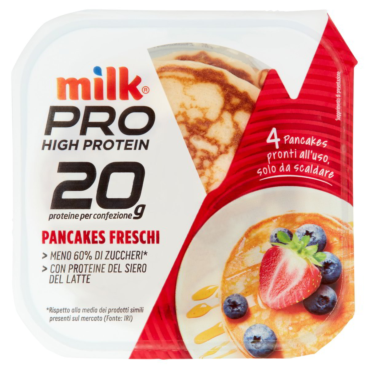 PANCAKES FRESCHI PRONTI ALL'USO MILK PRO MILK GR. 40 X 4 PZ. l