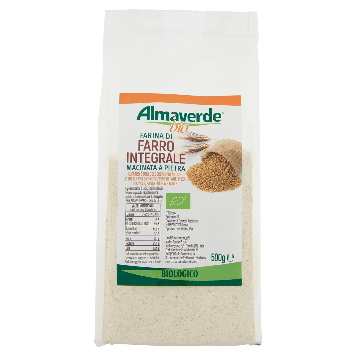 FARINA FARRO INTEGRALE ALMAVERDE GR.500 secondo Iper Tosano