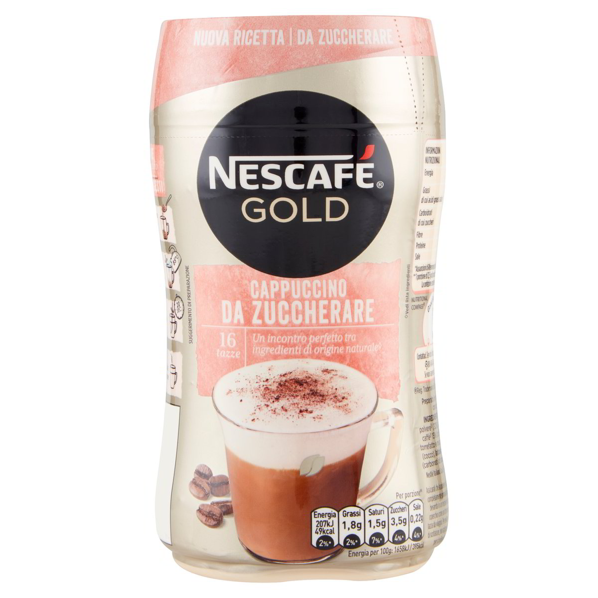 NESCAFE' CAPPUCCINO SENZA ZUCCHERO G200 NESTLE' secondo