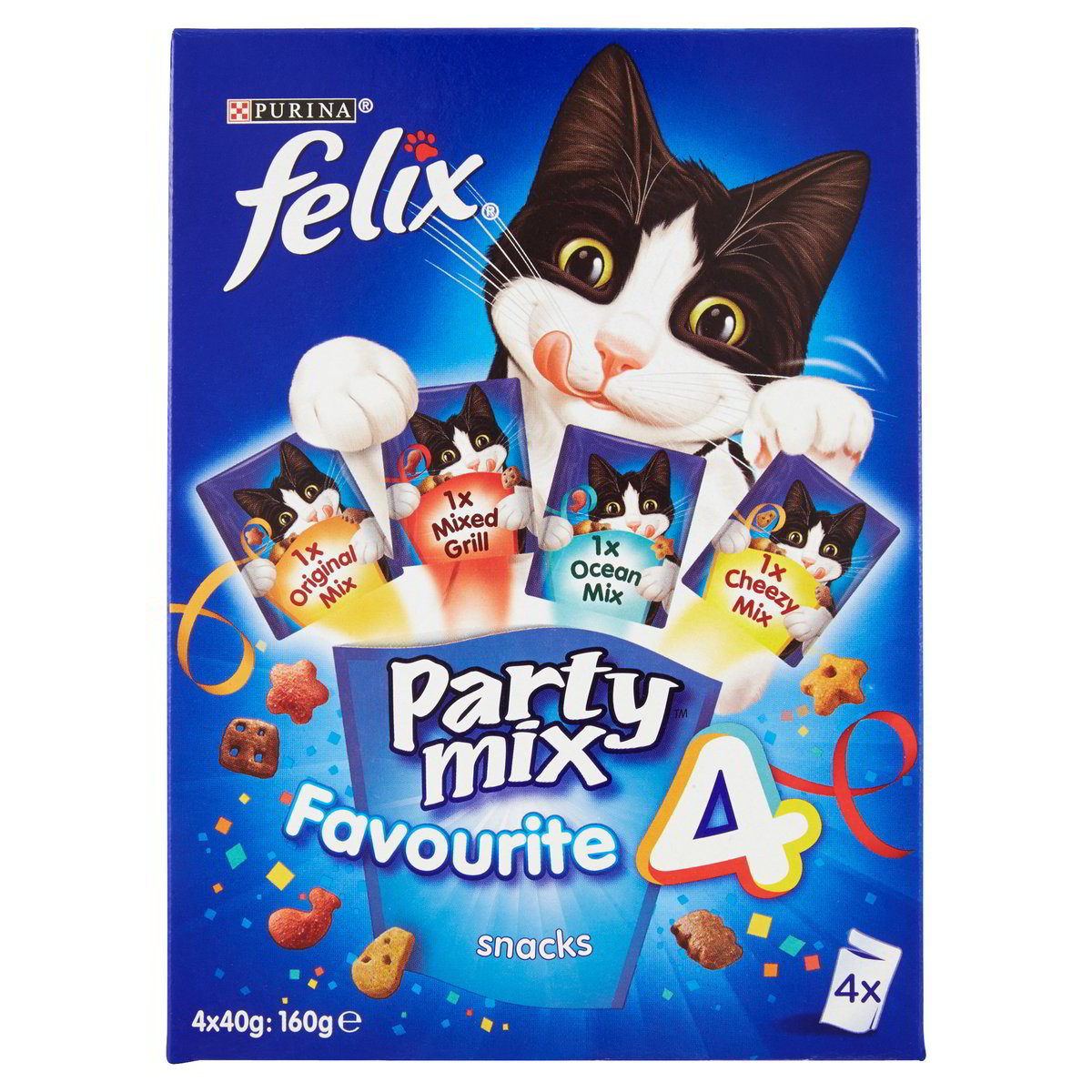 PARTY MIX SNACK GATTO MIX MULTIPACK FELIX GR.40X4 secondo