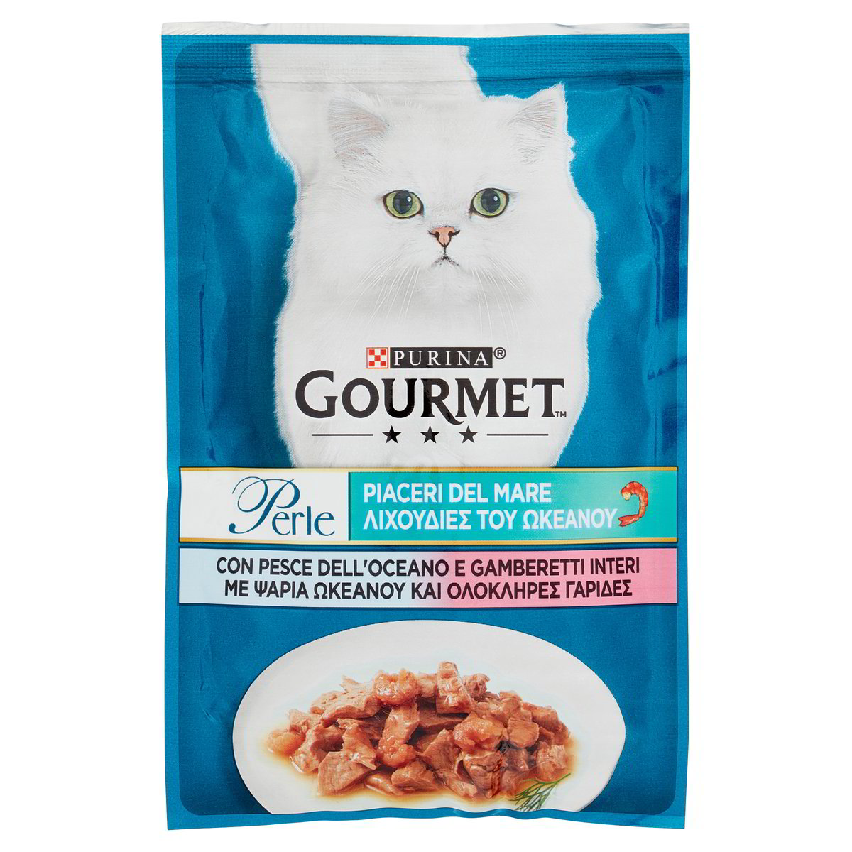 GOURMET Perle Piaceri Del Mare - Umido Per Gatti Con Pesce E Gamberetti - 26 Buste Da 85g - Foto 8