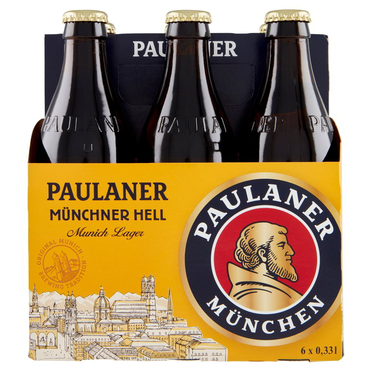 Lotto Di 6 Bicchieri Da Birra Paulaner Da 25 Cl - Vetro Robusti Per Birra, Perfetti Per Feste, Pub In Casa