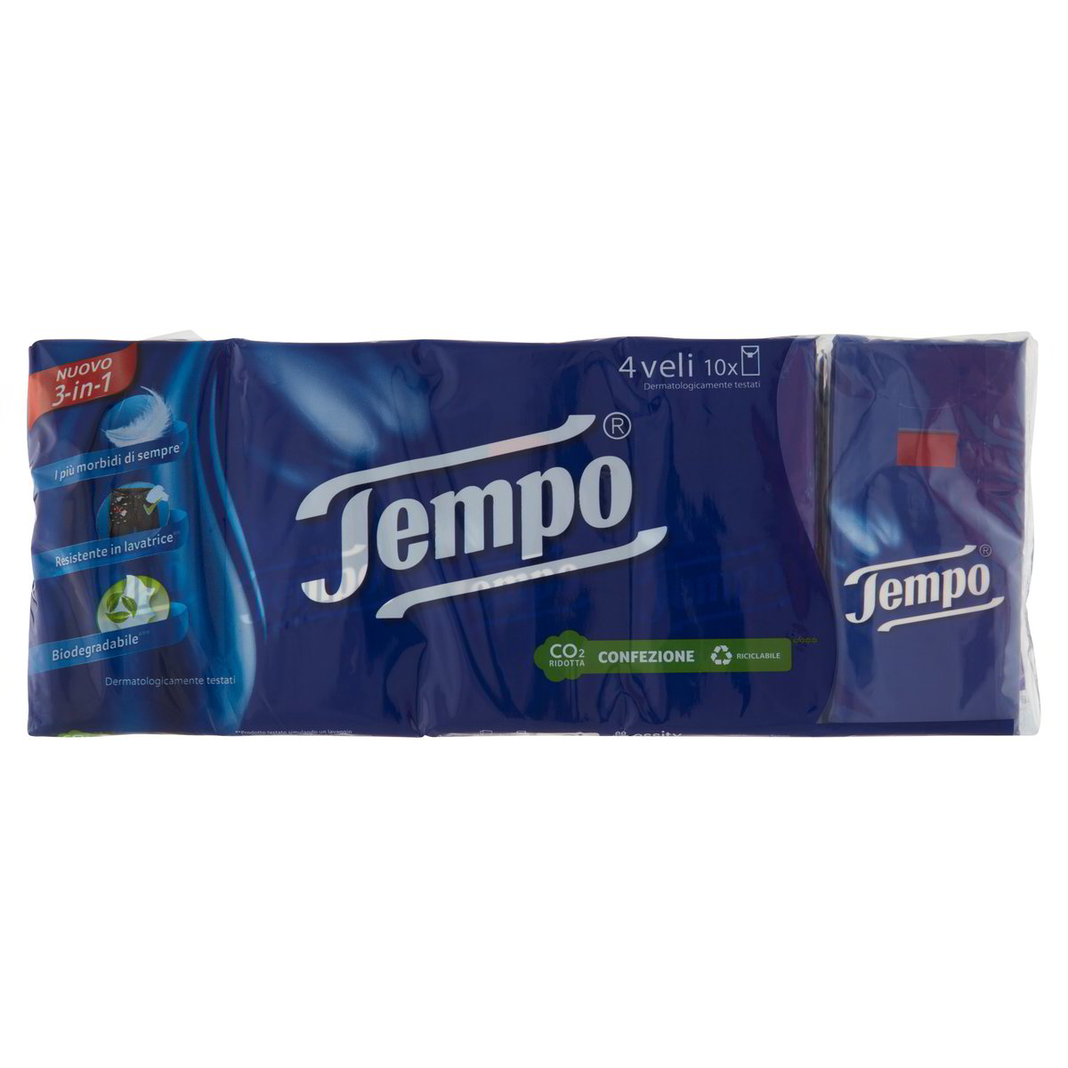 Mouchoirs Tempo Complete Care - 10 Paquets De 9 Mouchoirs - Apaisants Et Doux - 280g